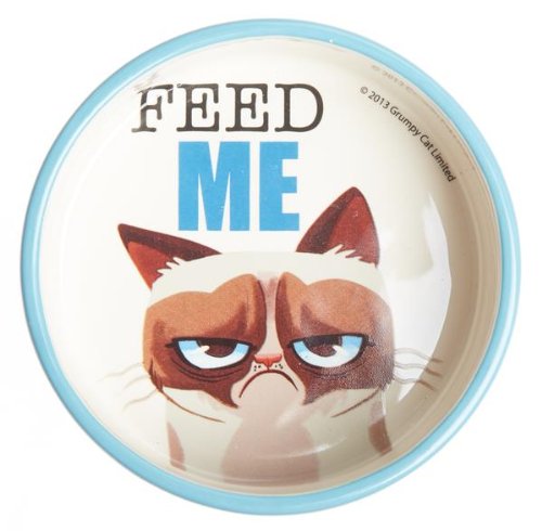 Grumpy Cat Food Bowl- " Feed Me"