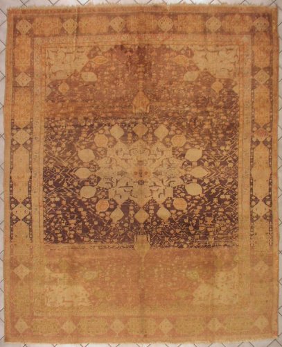 9x11 FINE ANTIQUE 1920s PERSIAN TABRIZ AREA RUG 
