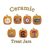 Collegiate Ceramic Pumpkin Treat Jars