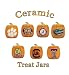 Collegiate Ceramic Pumpkin Treat Jars