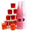 Rose Conditioner, Rose Shampoo and Body Wash with 12-pack of Rose Aromatherapy Candles