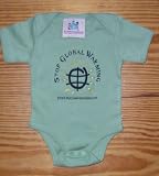 Organic Cotton Sage Green Onesie-Stop Global Warming