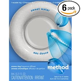 Click here to buy method Aroma Ring Sweetwater Pack of 6 by Method.