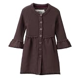 Girls' Mossimo Long Sweater Coat Brown