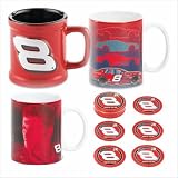 Nascar Collectibles ~ Dale Earnhardt Jr Set of 3 Mugs and Coasters Set