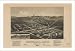 Historic Bessemer, Michigan, c. 1886 (L) Panoramic Map Poster Print Reprint Giclee
