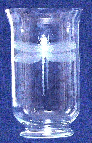 Individually Hand Etched Dragonfly Shade 11.5h