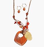 Avon Decorative Honey Colored Necklace Gift Set