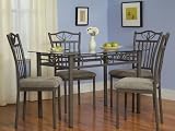 5 Pc Lily Dining Set - Gray