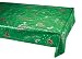 Creative Converting Happy Holidays Christmas Metallic Table Cover, Green with Red