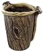Small Deer Antler / Tree Bark Waste Basket Trash Can Bucket Planter Flower Pot