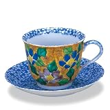 九谷焼コーヒーカップ&ソーサー 「吉田屋椿」 陶器和食器ギフト