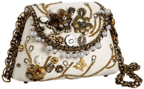 Mary Frances Accessories Great White Shoulder,White Multi,one size