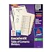 Avery Executive Rdy Index Table/Content Dividers, 15-Tab, 1-15, Letter Size, Assorted, 15 per Set (11279)