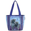 Laurel Burch Horses Tote Bag - Indigo