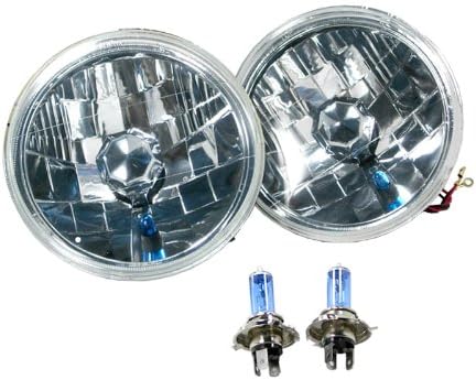 1973-1980 GMC Jimmy 7" Round Diamond Headlights (1974 1975 1976 1977 1978 1979 73 74 75 76 77 78 79 80)