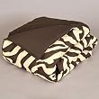 Down Alternative Throw Zebra/Brown 50 x 58 Inches