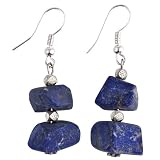 EXP Handmade Lapis Lazuli & Silver Earrings