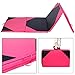 Giantex 4’x10’x2″ Thick Folding Panel Gymnastics Mat Gym Fitness Exercise Pink/black