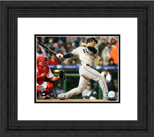 Framed Carlos Pena Tampa Bay Rays Photo