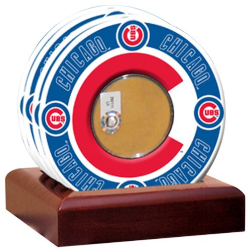 MLB Chicago Cubs Coasters With Certified Authentic Field Dirt