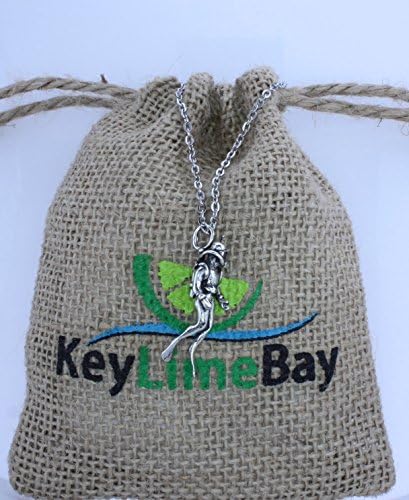 Scuba Diver Pendant Crafted in Sterling Silver with an 18" Necklace Chain