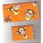 Checkbook Cover Debit Set Made with Disney Tigger Face Fabric