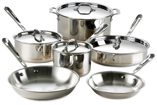 All Clad Copper Core 10-Piece Cookware Set product image