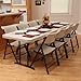 Lifetime # 80175 Fold-In-Half Utility Table, Almond, 8-Foot