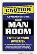 THE MAN ROOM ~Novelty Sign~ guys beer sports funny
