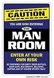 THE MAN ROOM ~Novelty Sign~ guys beer sports funny
