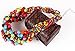 Twist Torsade Layers Colorful Ball Beaded Bib Choker Collar Necklace Earrings