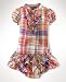 Polo Ralph Lauren Baby Girl Short Sleeve Madras Dress Pink 18 months