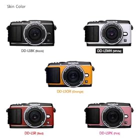 Gariz Leather SKIN DD-LSWH Du & Dus Leather Skin for Olympus E-P3, White