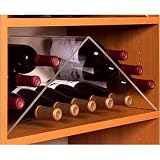 Acrylic Wine Rack - Pyramid Bottle Storage and Display By October Company