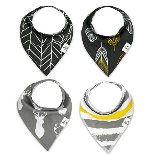 Baby Bandana Drool Bibs for Boys Aztec 4 Pack of Unisex Absorbent Cotton Modern Baby Gift Set for Boys