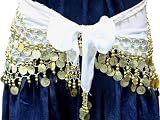 Belly Dancing Skirt White