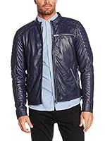 ROCHAS Cazadora Piel Ronaldo (Azul)