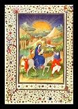 Masters of the Maréchal de Boucicaut (Heures de Maréchal de
Boucicaut (book of hours), Scene: Flight to Egypt) Gold
Wood-Mounted Art Poster Print - 13