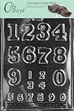 Cybrtrayd L009 Numbers - Large/Small Chocolate Candy Mold with Exclusive Cybrtrayd Copyrighted Chocolate Molding Instructions