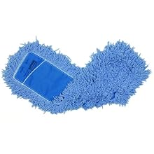 Rubbermaid Commercial FGJ25300 Twisted Loop Blend Dust Mop, 24" Length x 5" Width, Blue