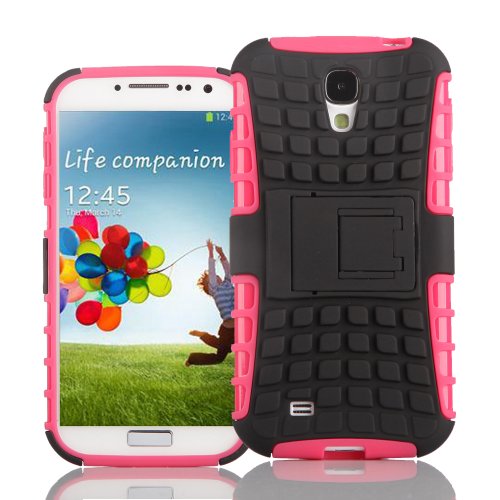 KaysCase ArmorBox Cover Case for Samsung Galaxy S4 SIV S IV Smart Phone (PINK)