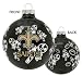 New Orleans Saints Small Painted Round Candy Cane Christmas Tree Ornament