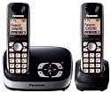 Panasonic KX-TG6522EB DECT Twin Digital Cordless Phone Set with Answer Machine - Black