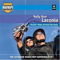 Rally Run:  Laconia Laminated Map for Motorcyclists (Rally Run...)