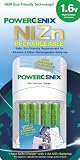 PowerGenix 1HR ZiNc 4 Position Charger with 4 AA Nickel Zinc Rechargeable Batteries
