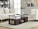 Altra Carson Coffee Table, Cherry/Black
