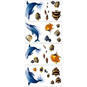 Tropical Fish Wall Decor Appliques