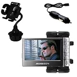 Archos 504 WiFi Auto Cup Holder with Car Charger - Uses Gomadic TipExchange