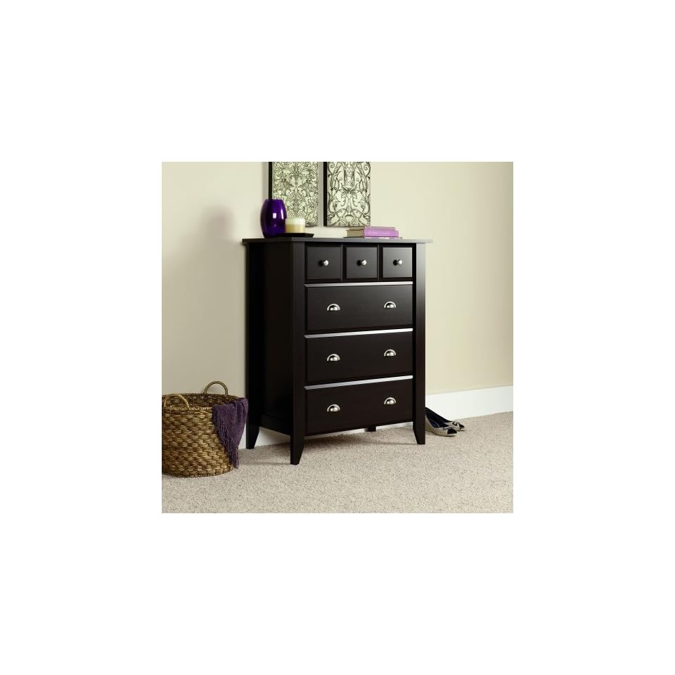 Sauder Shoal Creek 4 Drawer Chest Jamocha Wood Finish On Popscreen